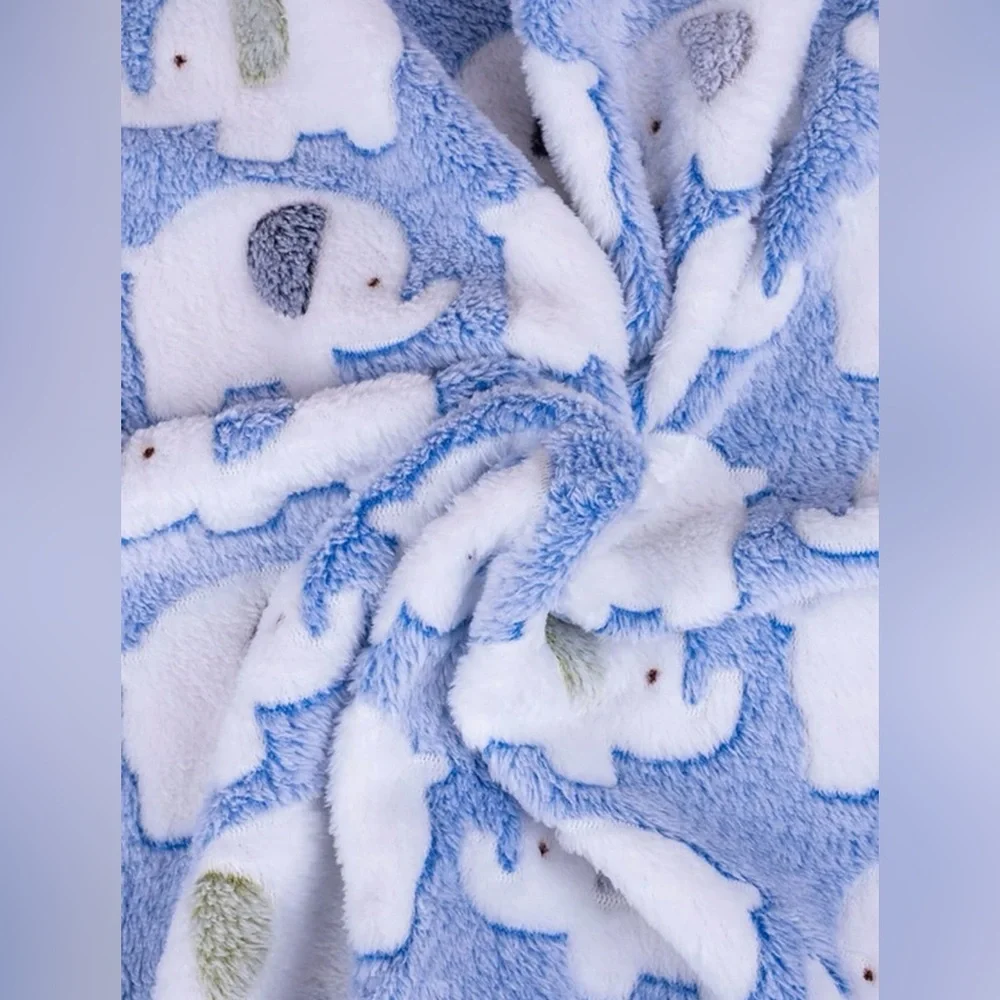 Elephant print pet blanket for cat and dog for all ages